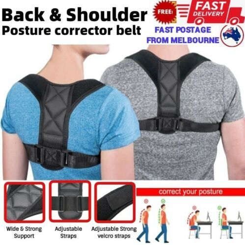Perfect Posture Back Corrector Shoulder Support Brace Belt Therapy Adjustable