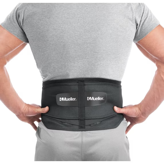 MUELLER Sports Medicine Adjustable Lumbar Back Brace with Removable Pad, Back Pa
