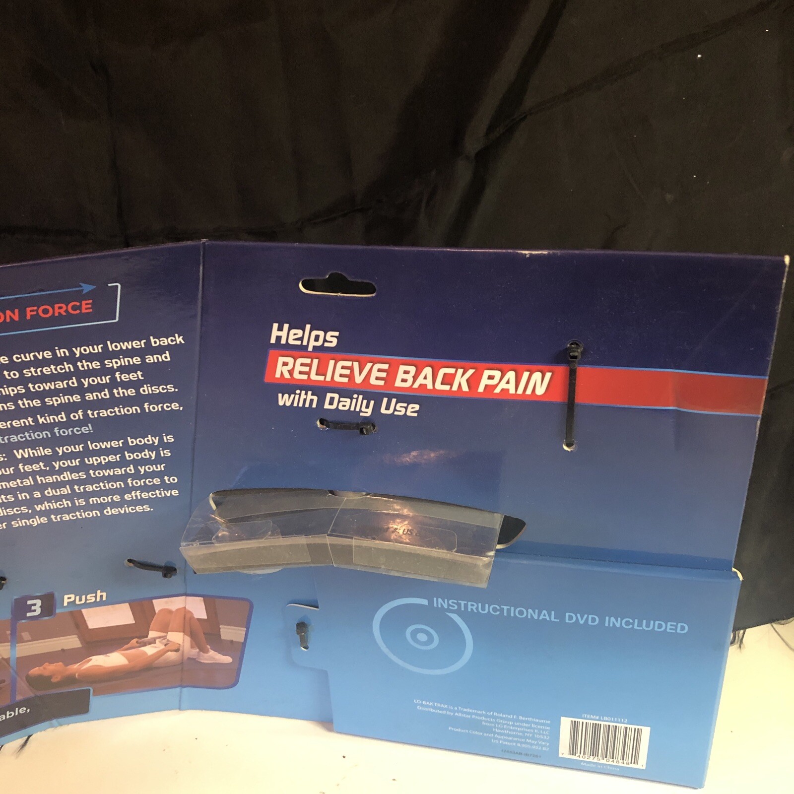 Lo-Bak Trax Portable Spinal Traction Device Relieves Back Pain NEW