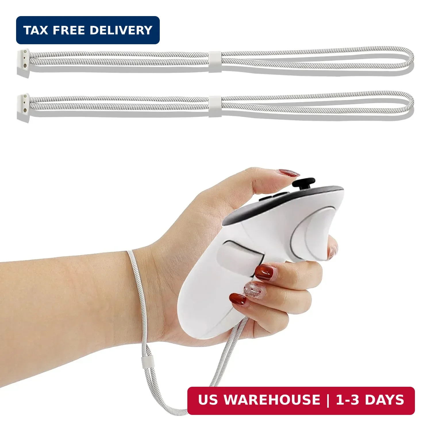 Meta Quest 3/3S Wrist Straps – Adjustable, Secure Fit (2-Pack) | Durable polyest