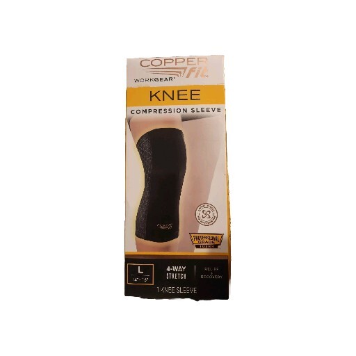 Professional Copper Fit Work Gear Knee Compression Sleeve Unisex Large 14″-16″