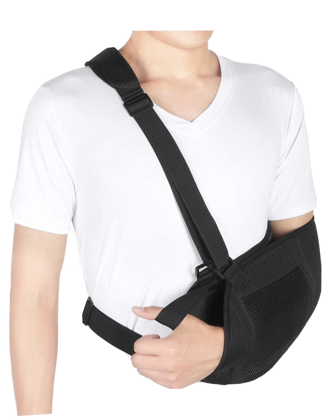 BLACK Mesh Arm Sling With Waist Belt