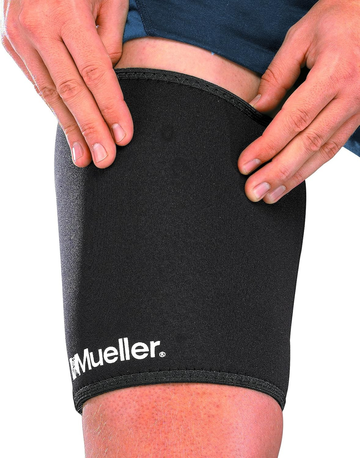 Sports Medicine Compression Thigh Sleeve for Men and Women, Leg Pain Relief Supp