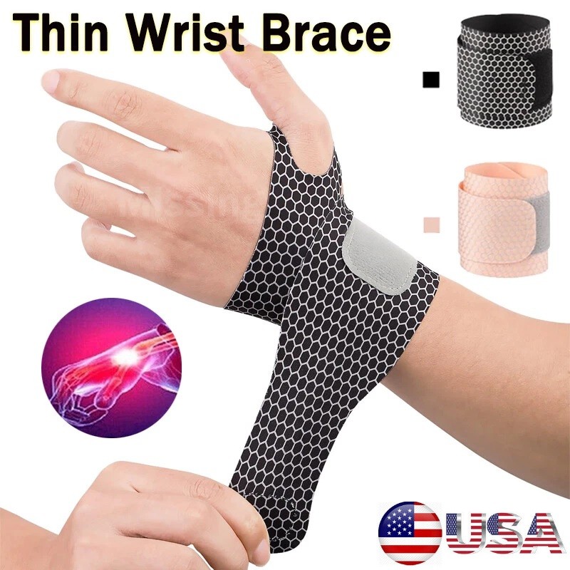 1/2x Adjustable Elastic Breathable Wrist Brace Wraps for Wrist Care, Daily Use