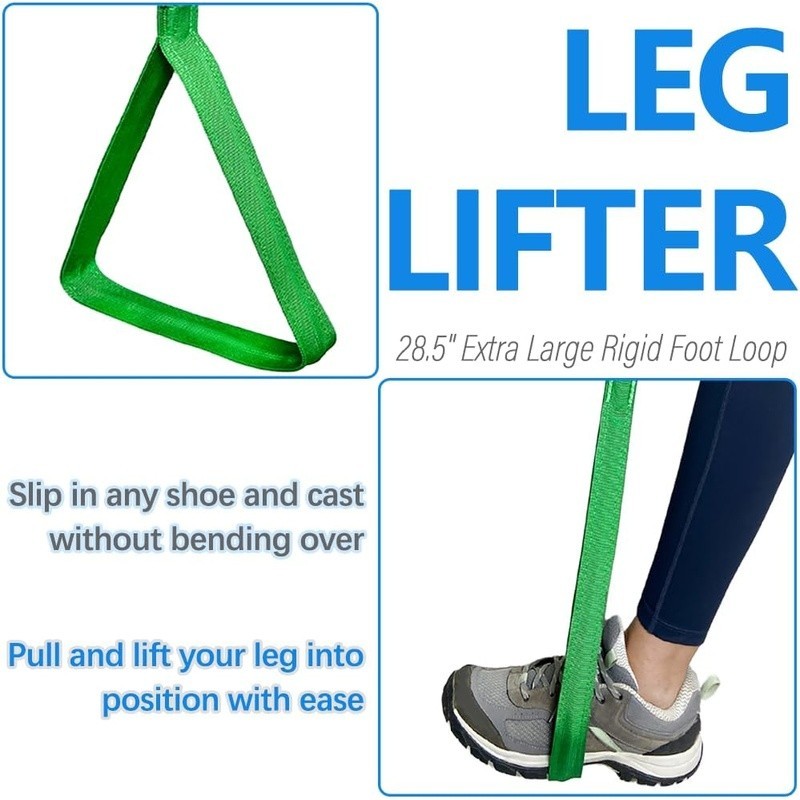42 Inch Multi Loop Handle Leg Lifter Strap Hip Knee Surgery Recovery Mobility US