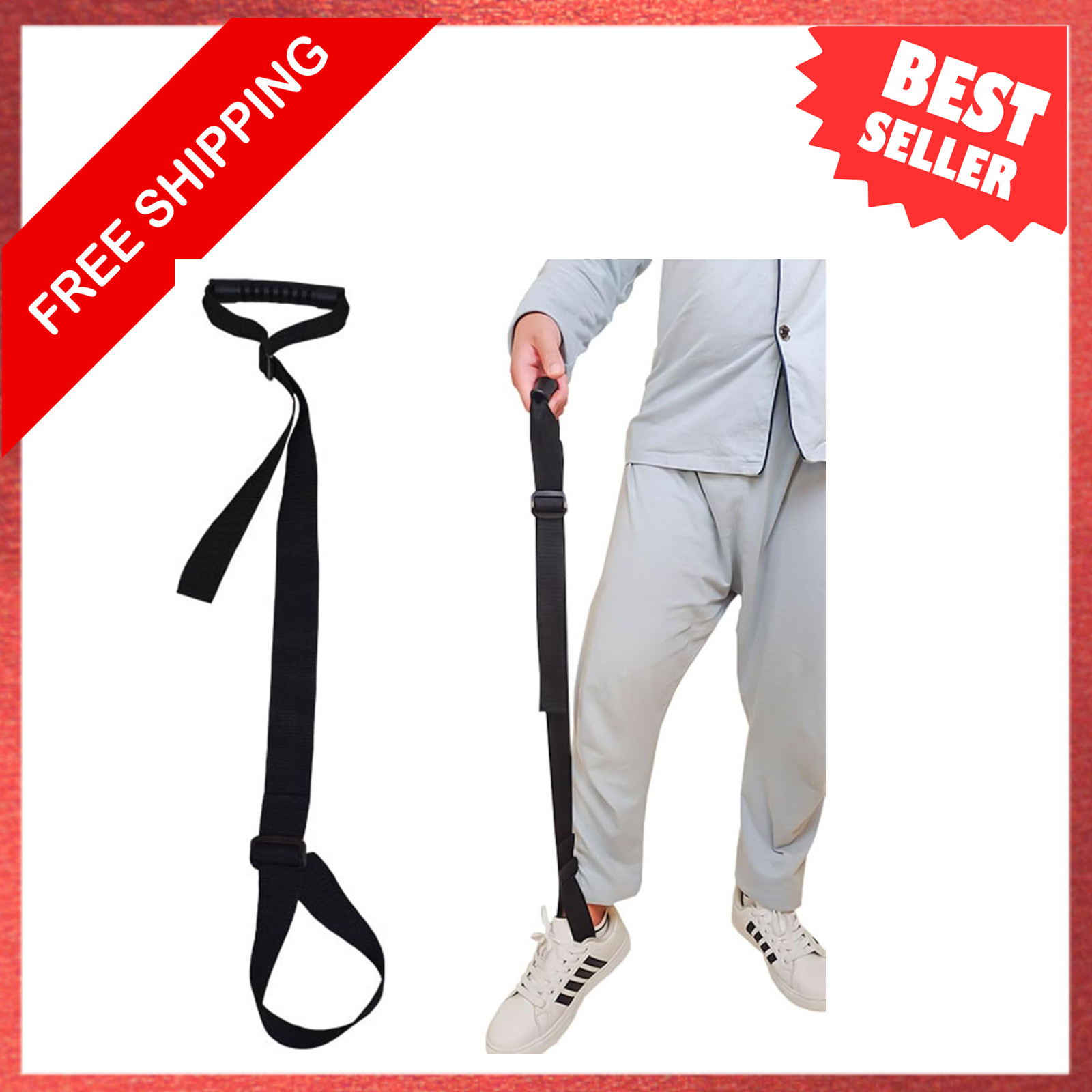 43 Inch Long Leg Lifter, Leg Lifter After Hip Replacement Knee Surgery Recovery