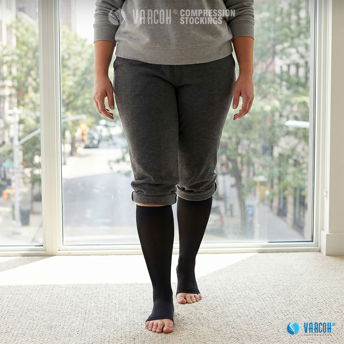 Medical Compression Socks Firm 30-40 mmHg Surgery Recovery Edema Swelling Relief