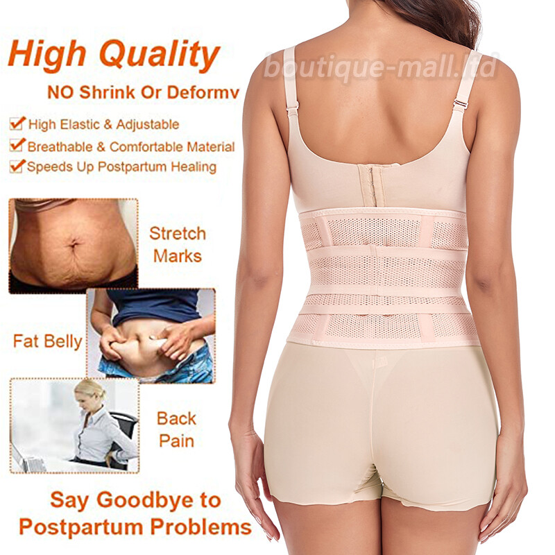Postpartum Belly Band & Abdominal Binder Post Surgery Compression Wrap Recovery