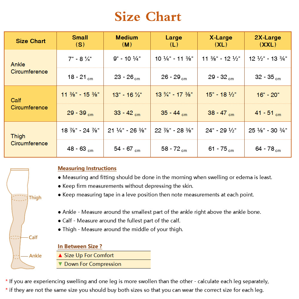 Medical Compression Socks Support Men Women Varicose Veins Edema Hose Stockings