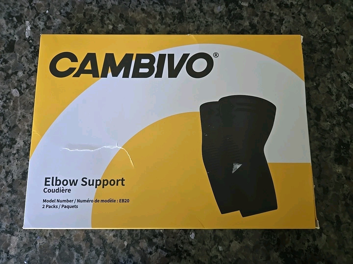 Cambivo Elbo Support 2 Pack SMALL black