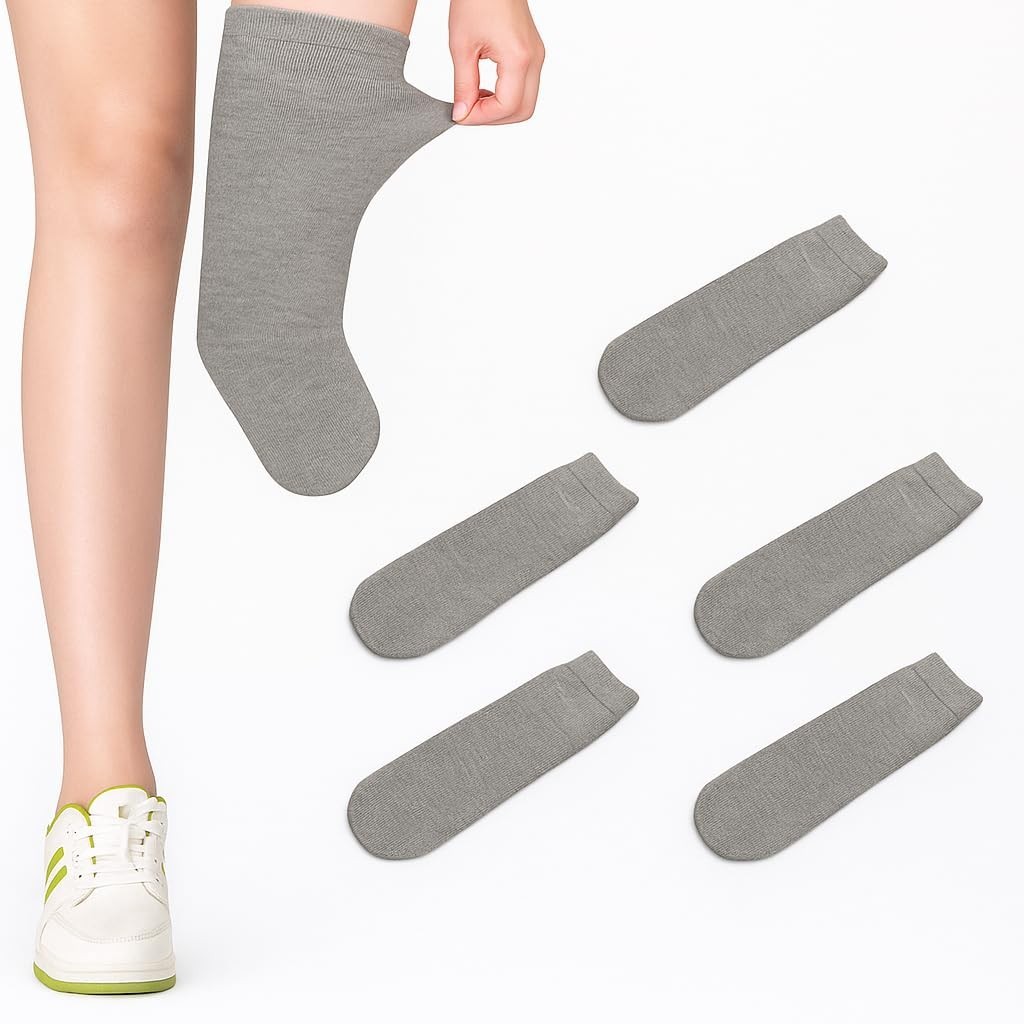 Prosthetic Socks for Amputees – 5pcs Soft Breathable Cotton Stump Socks (M)
