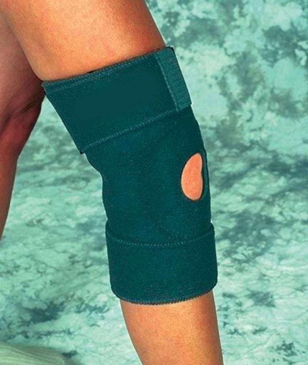Sport Aid Universal Knee Wrap (Thigh Circum. 24 inches Max) Black Universal