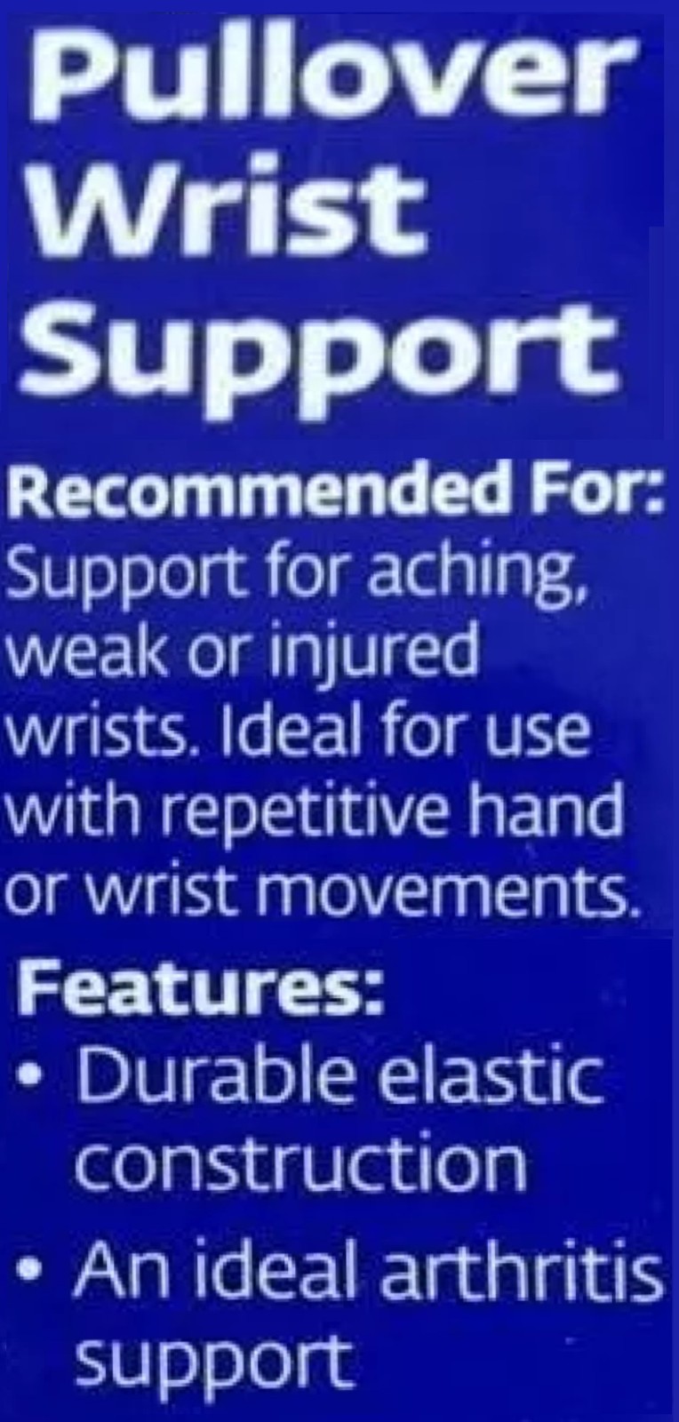 DJO Bell-Horn Pullover Wrist Support (Beige) Large – Compressive Support for Wea