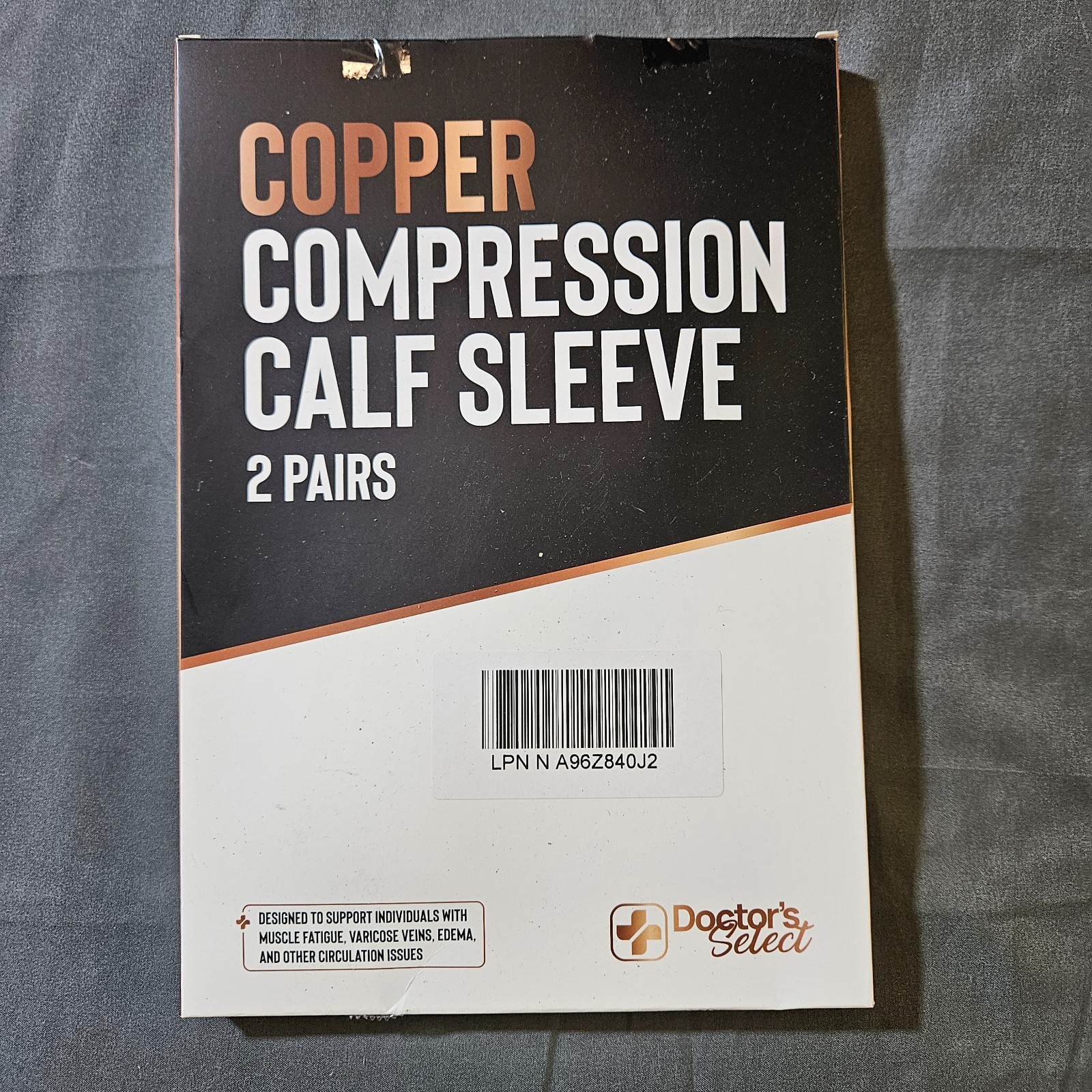 Doctor’s Select 2 Pairs Copper Calf Compression Sleeve – Leg Compression Slee…
