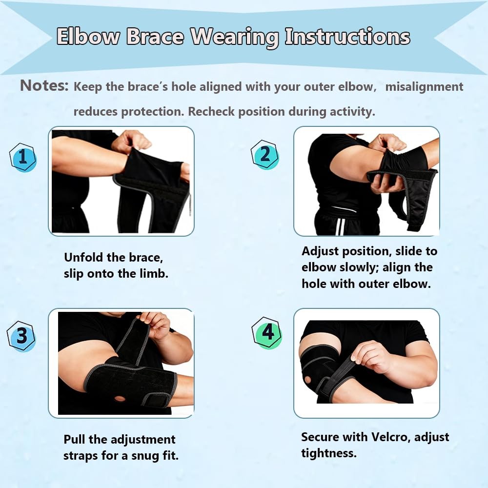 Plus Size Arm Brace Tennis Elbow Stabilizer Relieving Tendonitis Arthritis