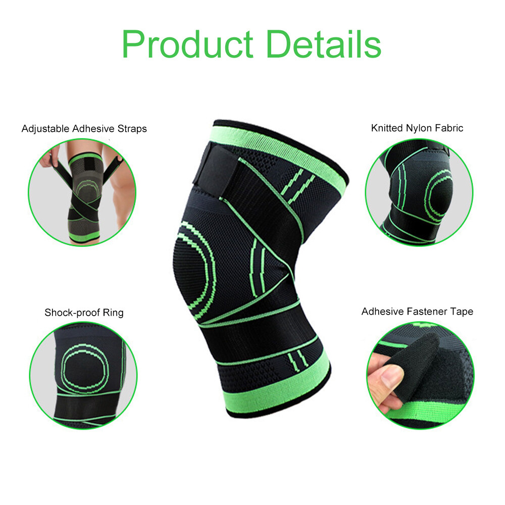 1pc Sports Knee Pad Breathable Adjustable Knee Support Kneecap U3L2