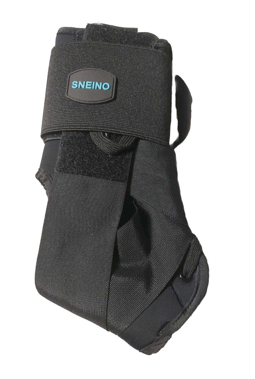 SNEINO Lace up Ankle Brace for Women & Men Ankle Support Brace Small Black