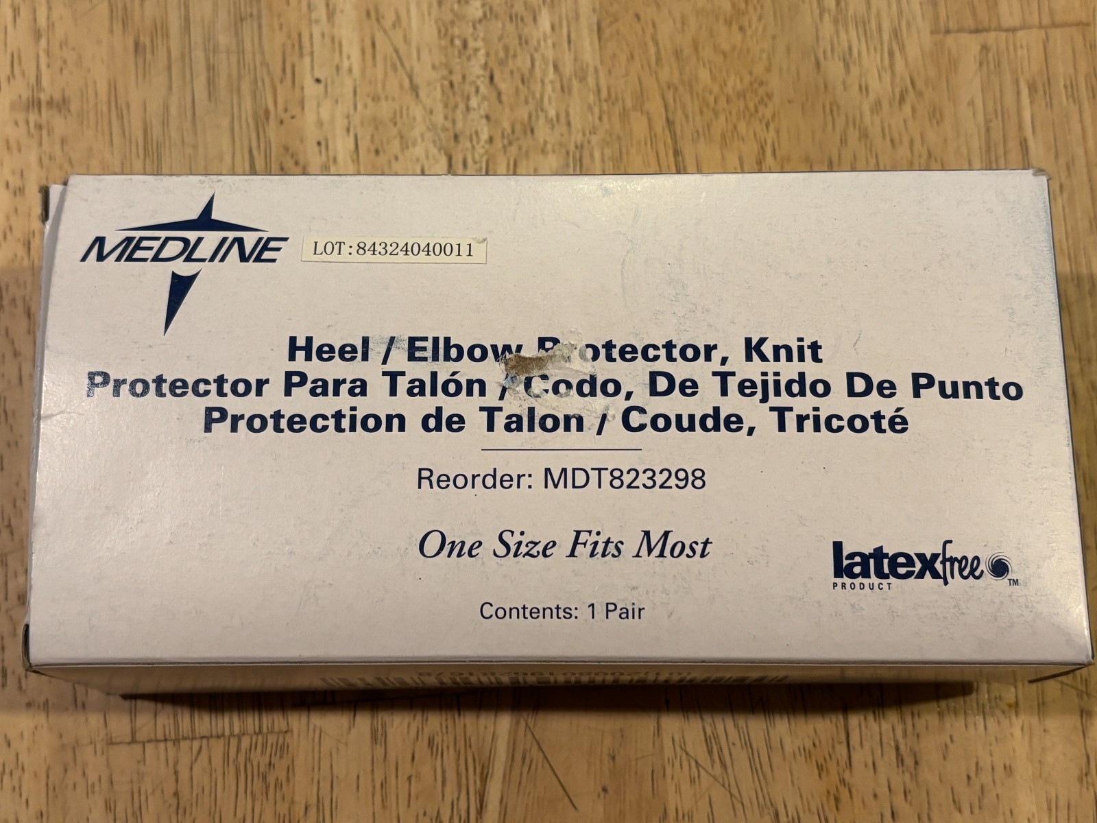 Medline- Heel & Elbow Protector- Knit Supporters – One Size Fits Most – 1 Pair