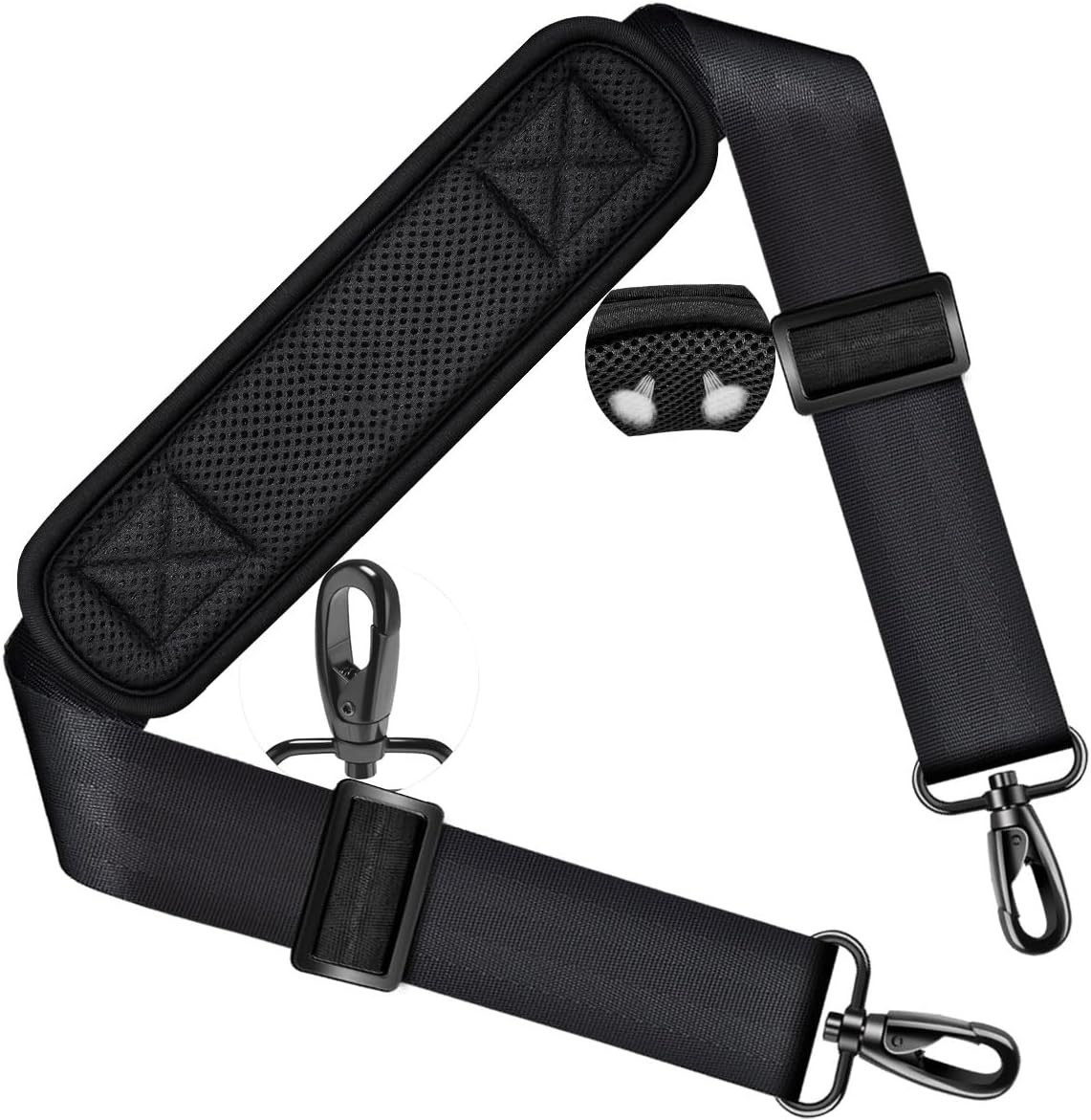 Shoulder Strap 58″ Ultra-Thick Fixed Padded and Adjustable Buckles Crossbody …