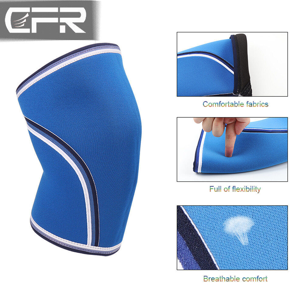 Knee Sleeves Support Compression Weightlifting 7mm Neoprene Sleeve Squats Brace
