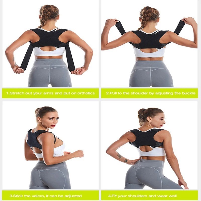 Adjustable Posture Corrector Brace for Back & Shoulder Support Men Women Comfort