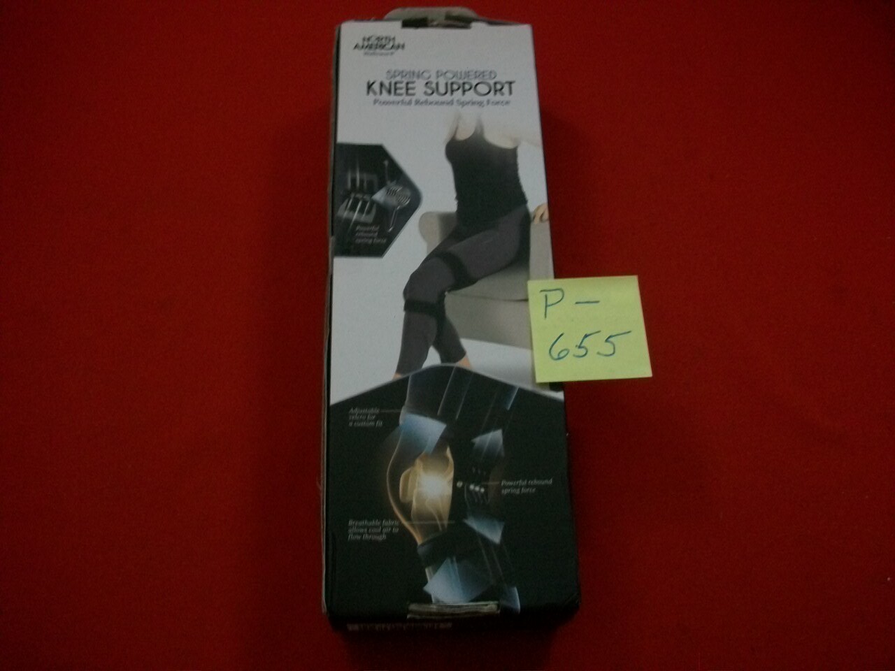 BRAND NEW NORTH AMERICAN WELLNESS KNEE SUPPORT REBOUND SPRING POWERED # JB8431