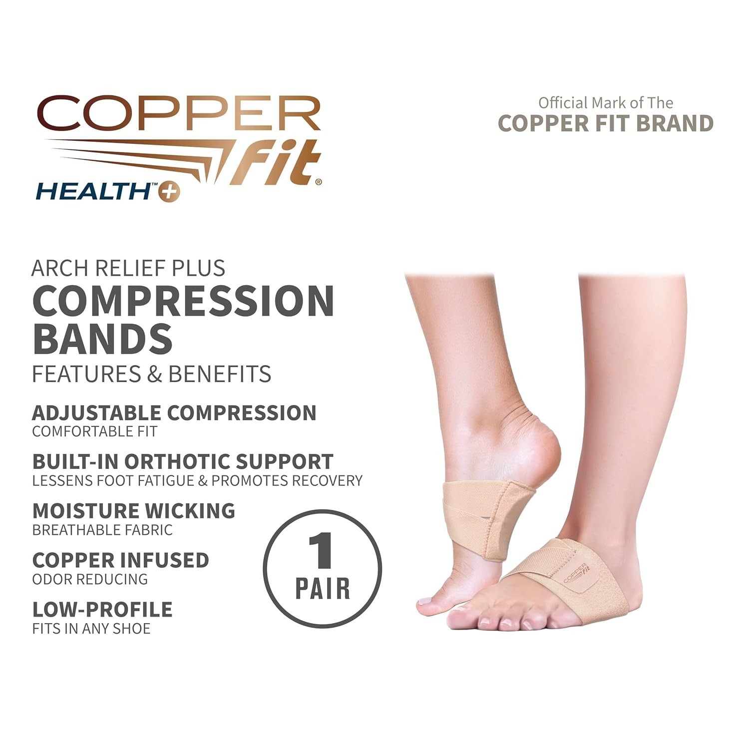 Adjustable Compression Wraps for Arch Support, Pain Relief for Feet