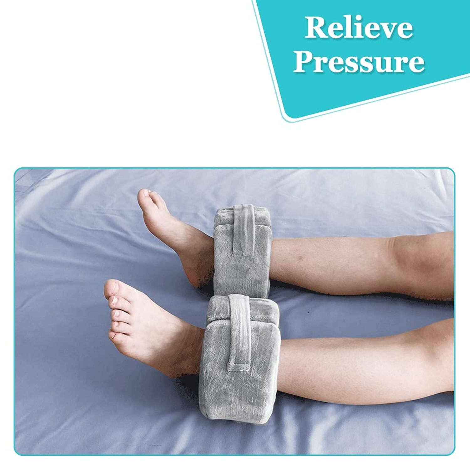 Foot Support Pillow Heel Protectors Foot Cushion for Pressure Sores Ulcer Ank…