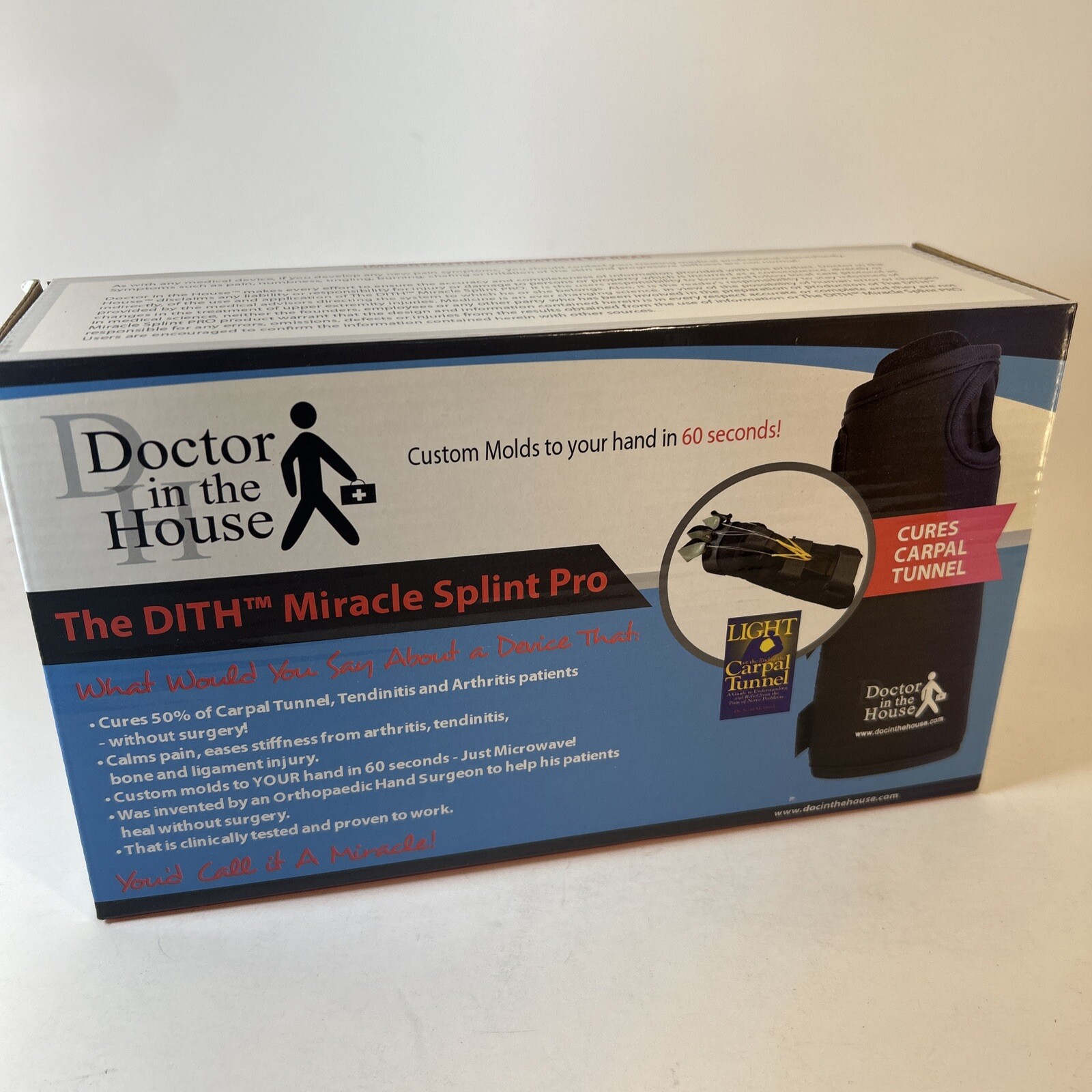 Doctor In The House, The (DITH) Miracle Splint Pro Carpal Tunnel LEFT Hand NEW