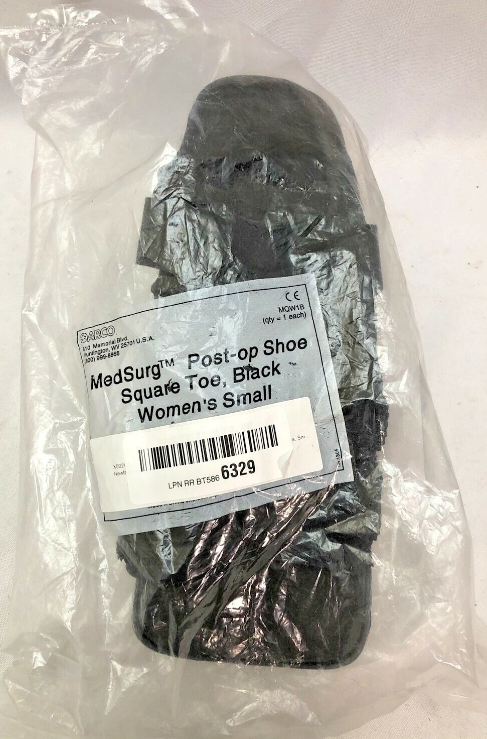 Darco MedSurg Duo Pressure Relief Post-Op Square Toe Surgical Shoe Women’s Small
