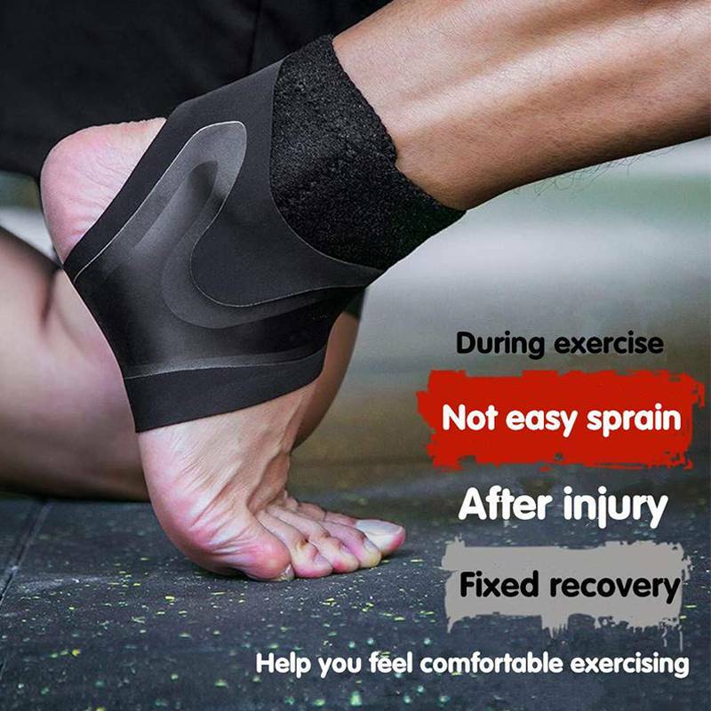 A Pair Ankle Support Brace, Breathable Compression Sleeve Pain Relief Foot Wrap