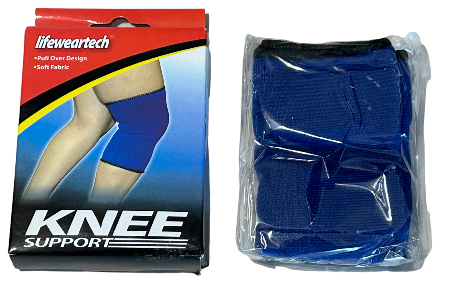 Unisex Knee Support Brace – Pull Over Sleeve – Nylon – Navy Blue