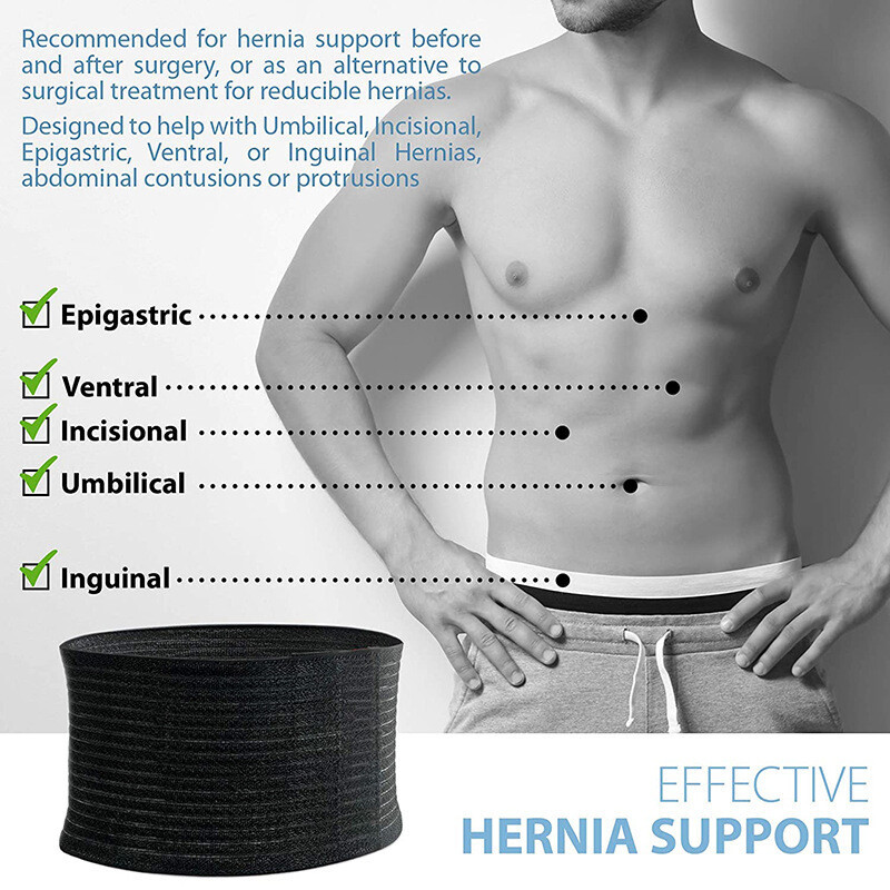 Ergonomic Umbilical Hernia Belt – Abdominal Support Binder with Compression Pad