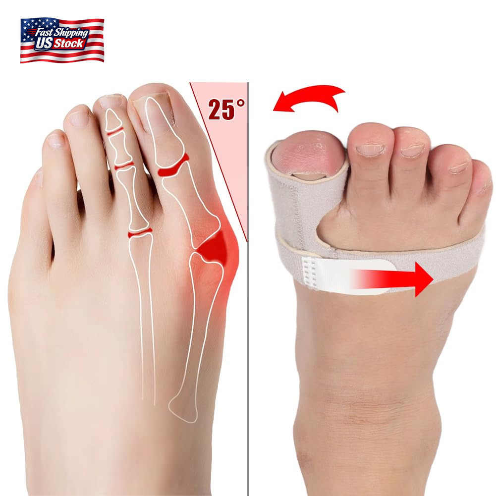 Joyzan Toe Brace Splint, Adjustable Orthopedic Corrector Big Toe Fracture Fixato