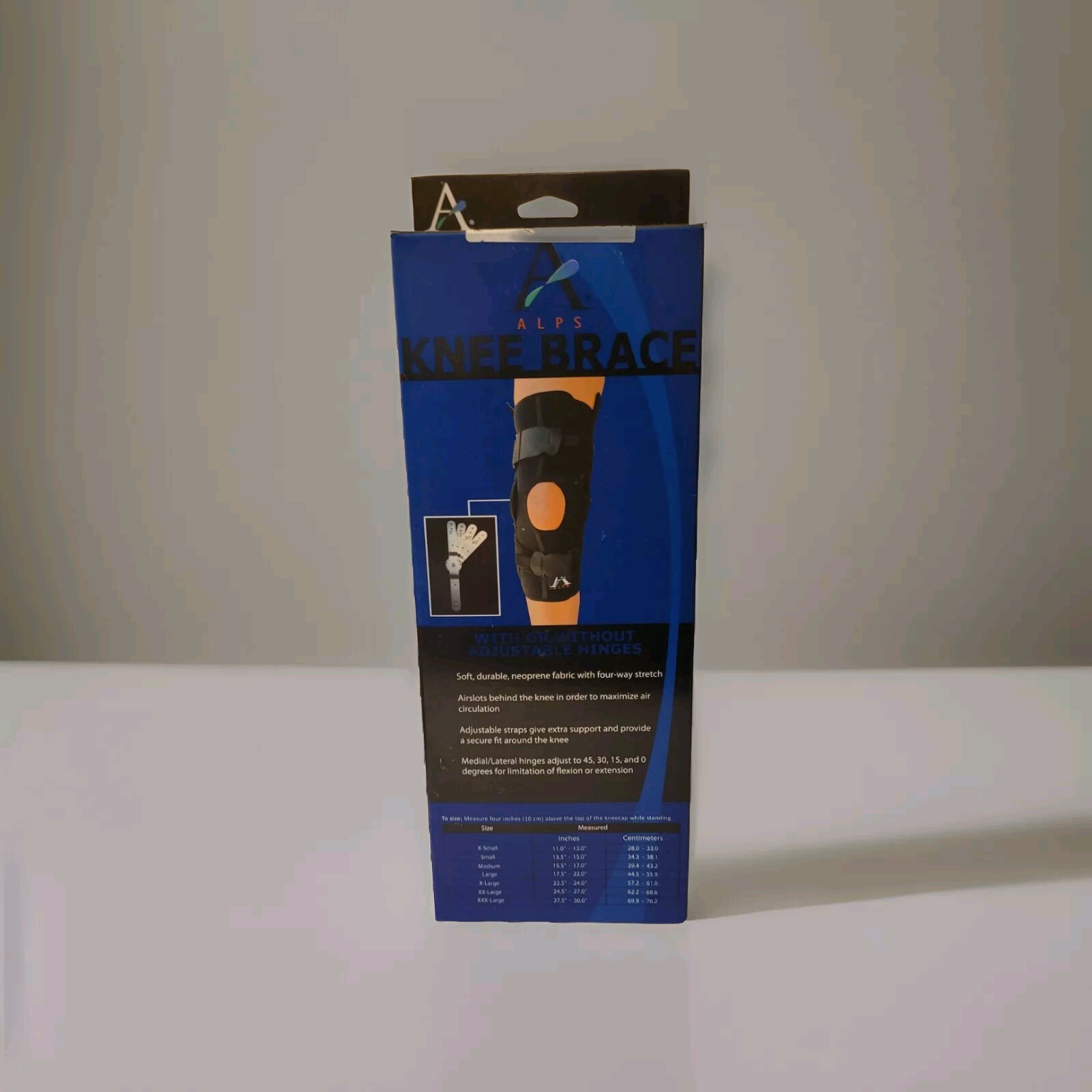 ALPS Universal Coolfit Knee Brace Hinge Wrap Around Extra Small