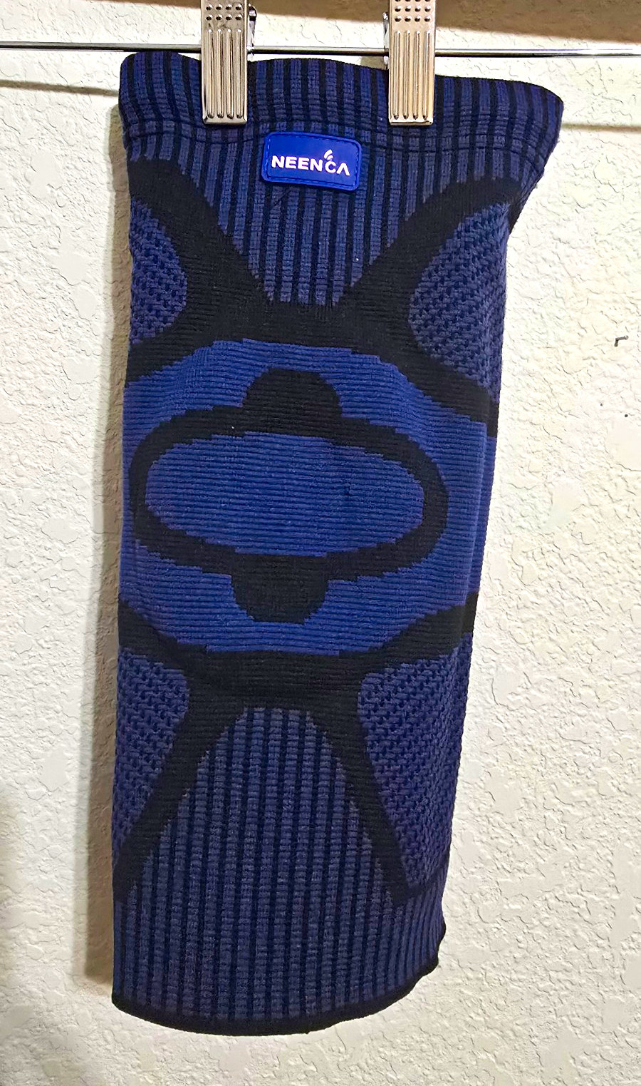 NEENCA HX053 Knee Brace Support Sleeve, Size L, Blue/Black, Nylon Blend