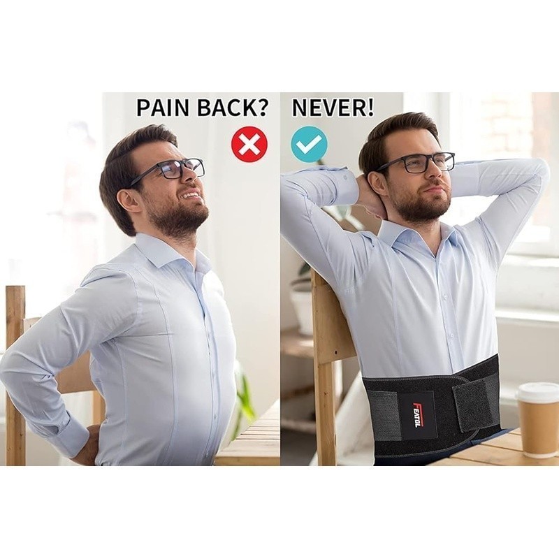 Neoprene Lower Back Brace Support Pain Relief Sciatica Herniated Disc Scoliosis