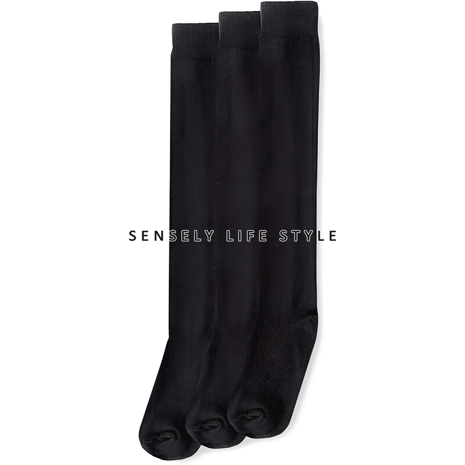 3 Packs Knee High Compression Socks, 22mmHg Gift for Women Men, Athletes Runners