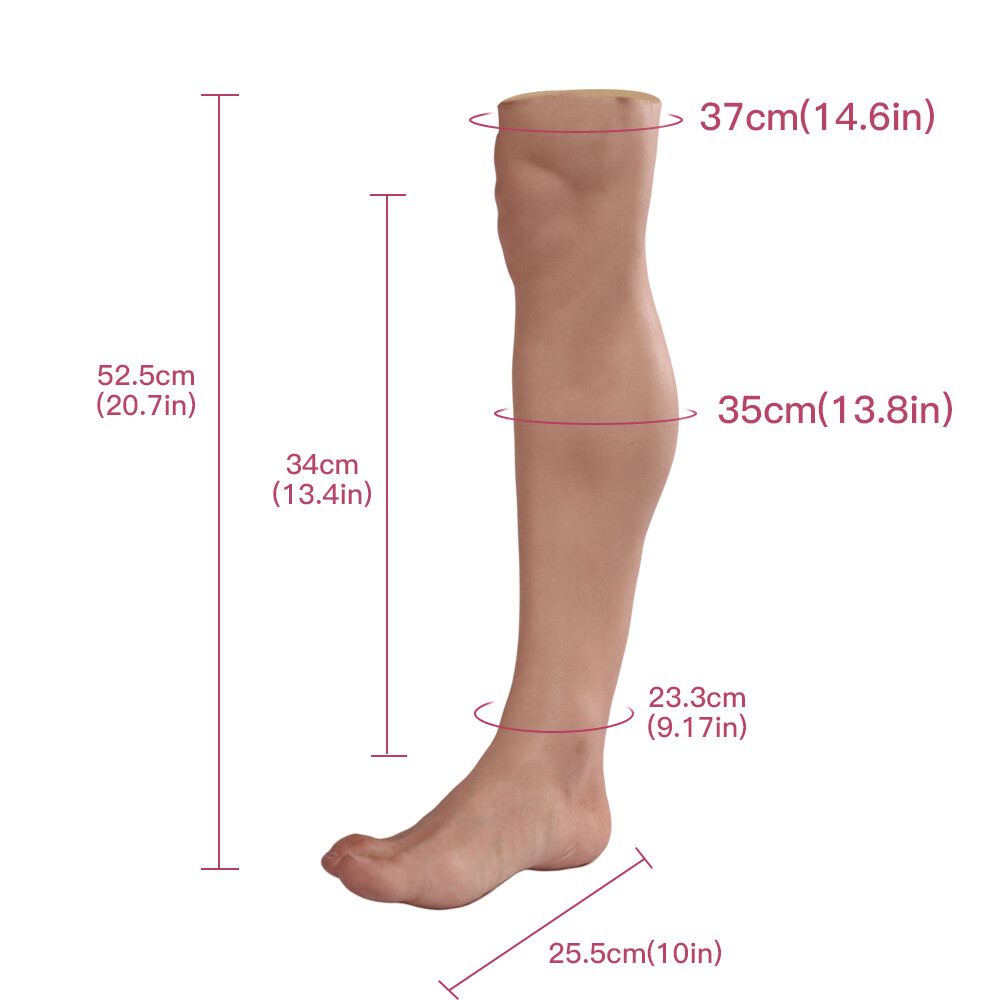 Prosthetic leg cover Silicone Foot Sleeve Realistic skin Highly Simulated Makeup