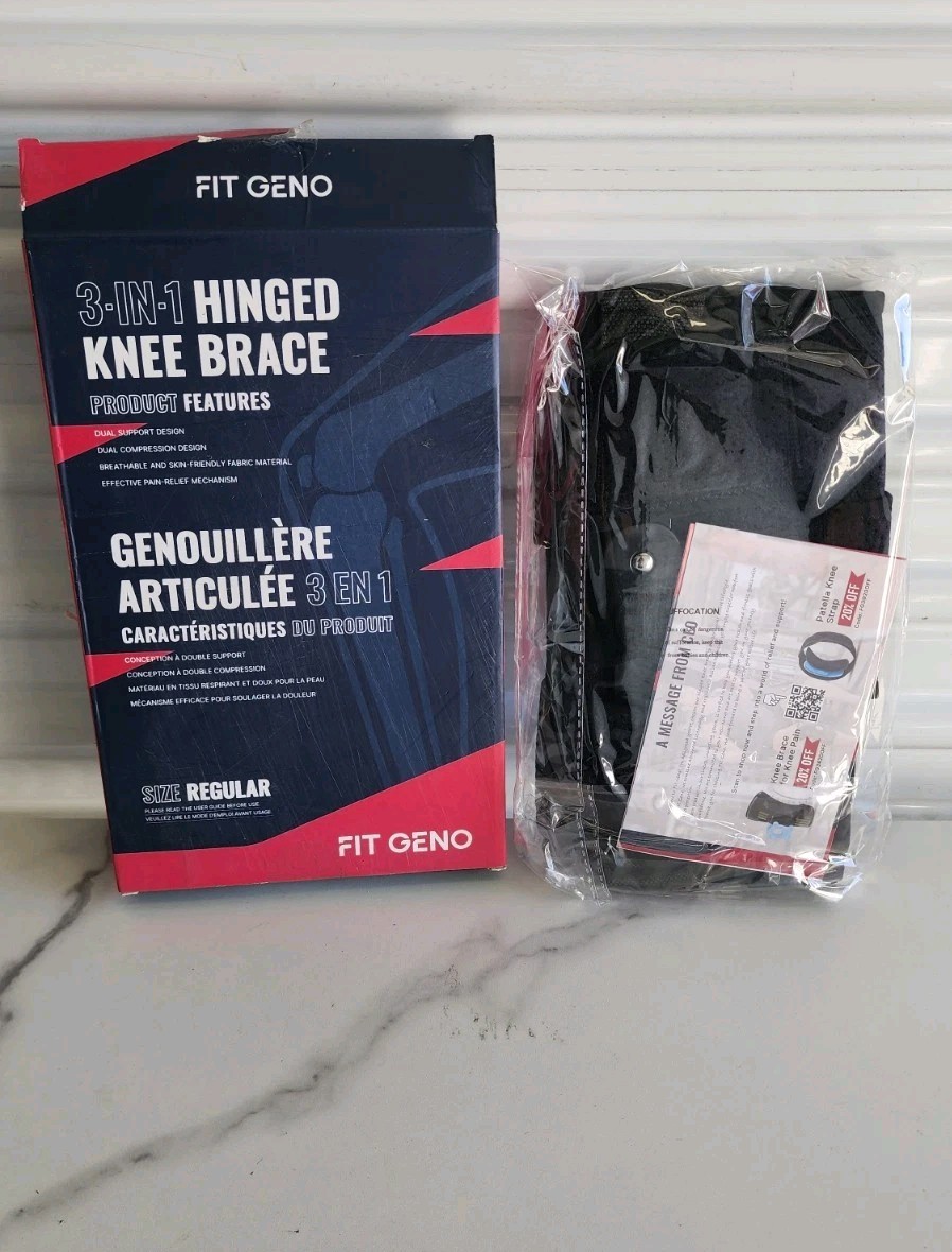Fit Geno 3 In 1 Hinged Knee Brace Size Regular NEW
