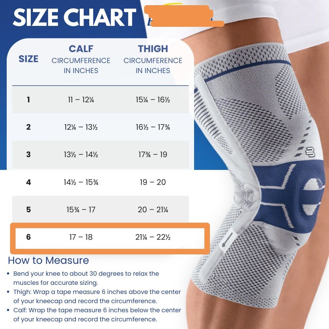 Bauerfeind Genutrain P3 Knee Brace Right Size 6 Knee Support Patella XXL