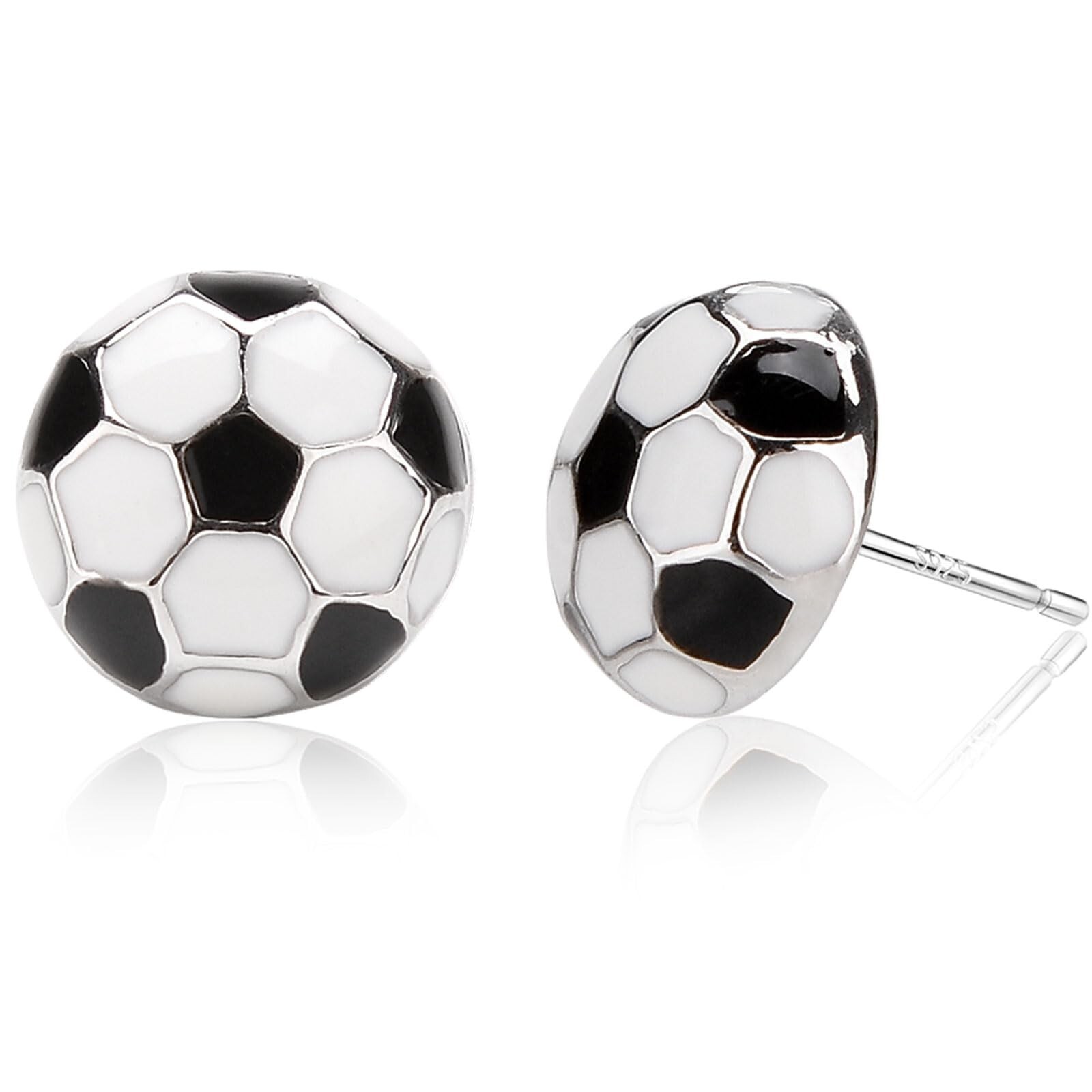 Sports Earrings,Soccer Football Volleyball Stud for Women Men Mom Birthday Je…