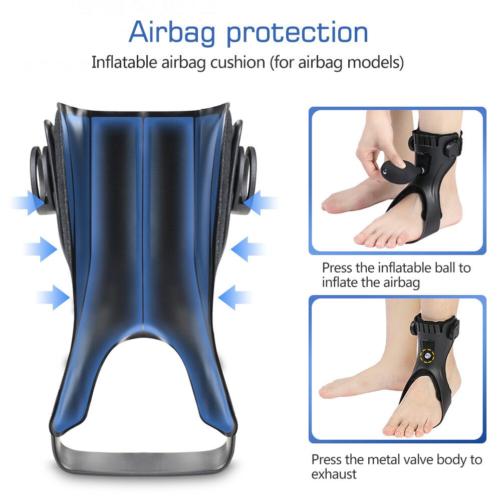 Drop Foot Ankle Brace Orthosis AFO With Inflatable Airbag For Hemiplegia Stroke
