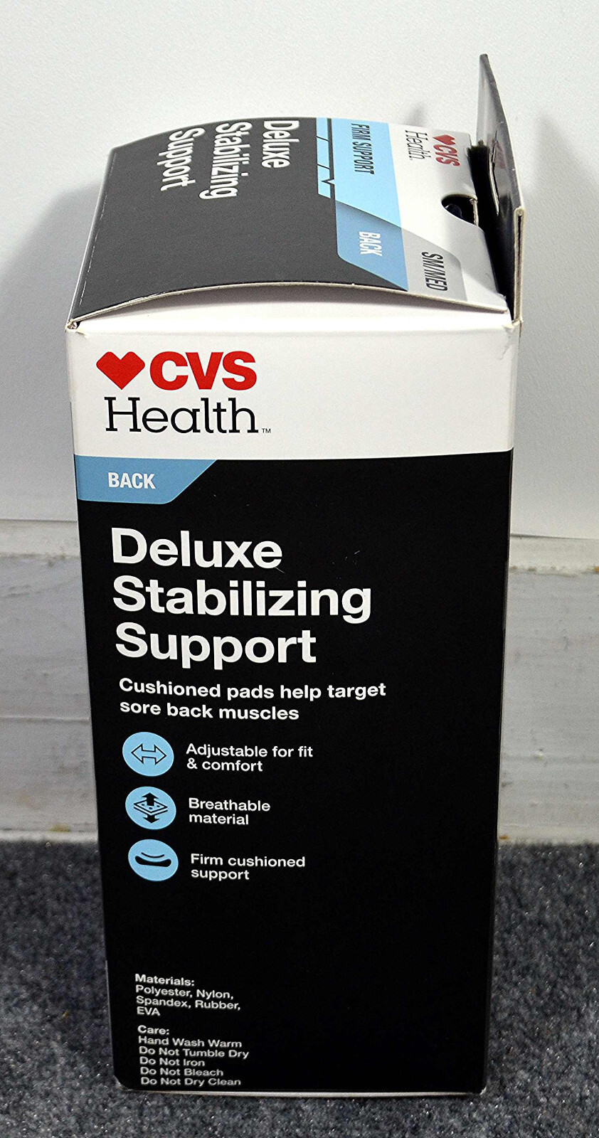 New CVS Deluxe Stablizing Support – Back – Small/Medium – Adjustable – Black