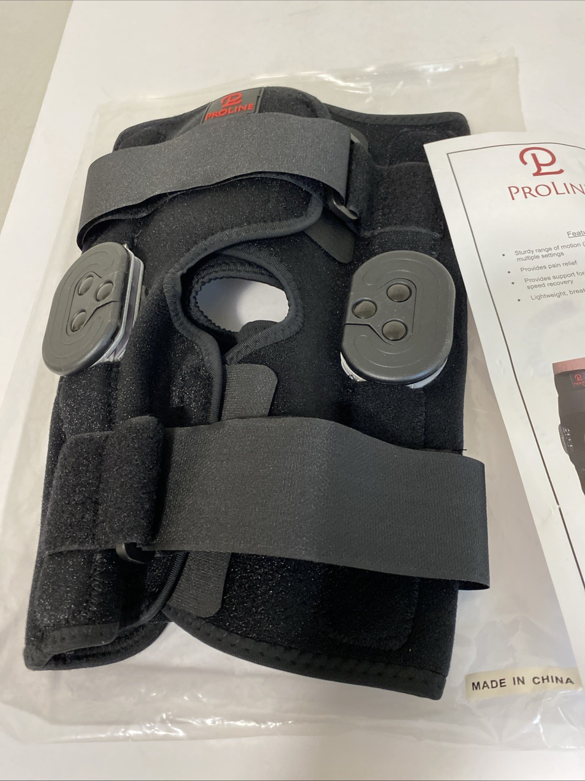 New ProLine Innovations PL-32/33 ROM Knee Support Bilateral Adjustable Straps