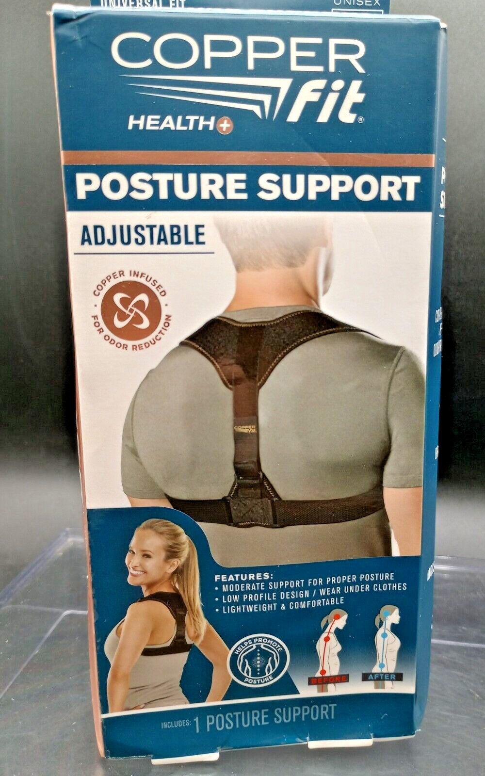 Adjustable Posture Support (Chest 33″-44″) Wear Under Clothes- Lightweight