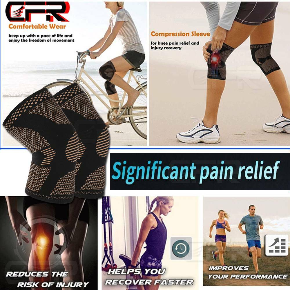 Cooper Knee Support Braces Compression Pad Sleeve Fitness Running Arthritis CFR