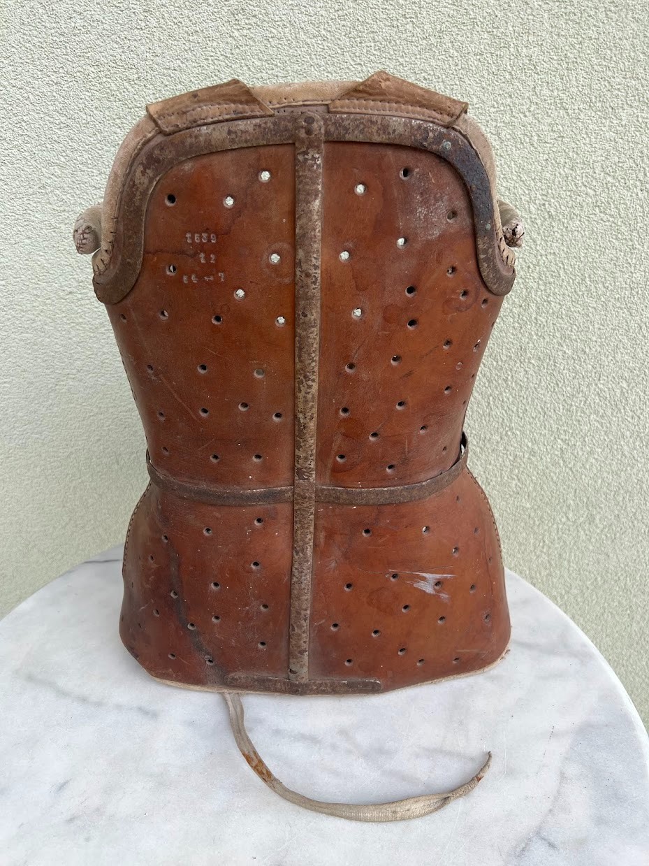 Rare Antique Leather Medical Corset Orthopedic Body Brace – Steampunk / Curios