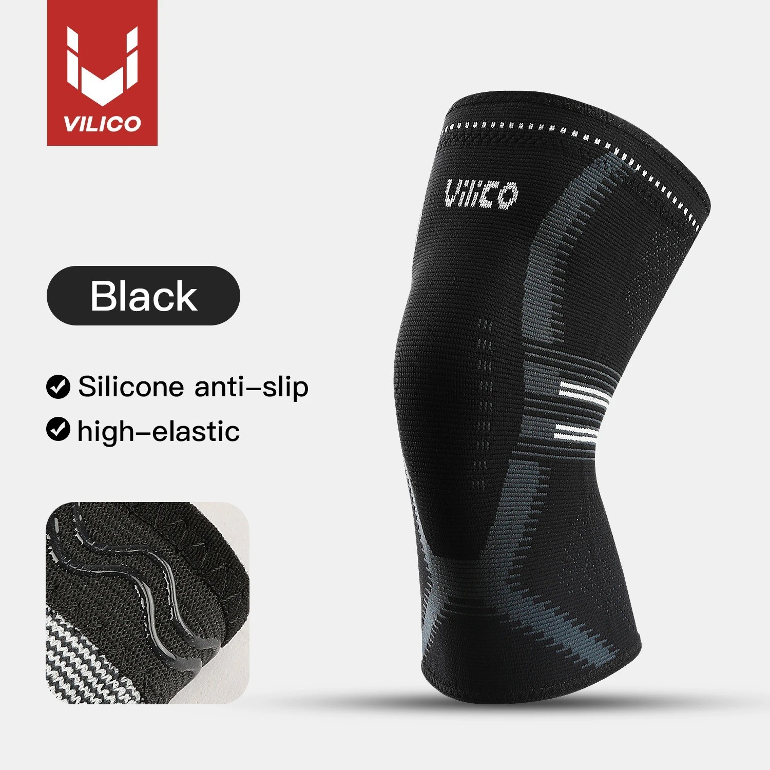 Knee Braces for Women Men Knee Pain Relief, Knee Support with Non-Slip Silicone