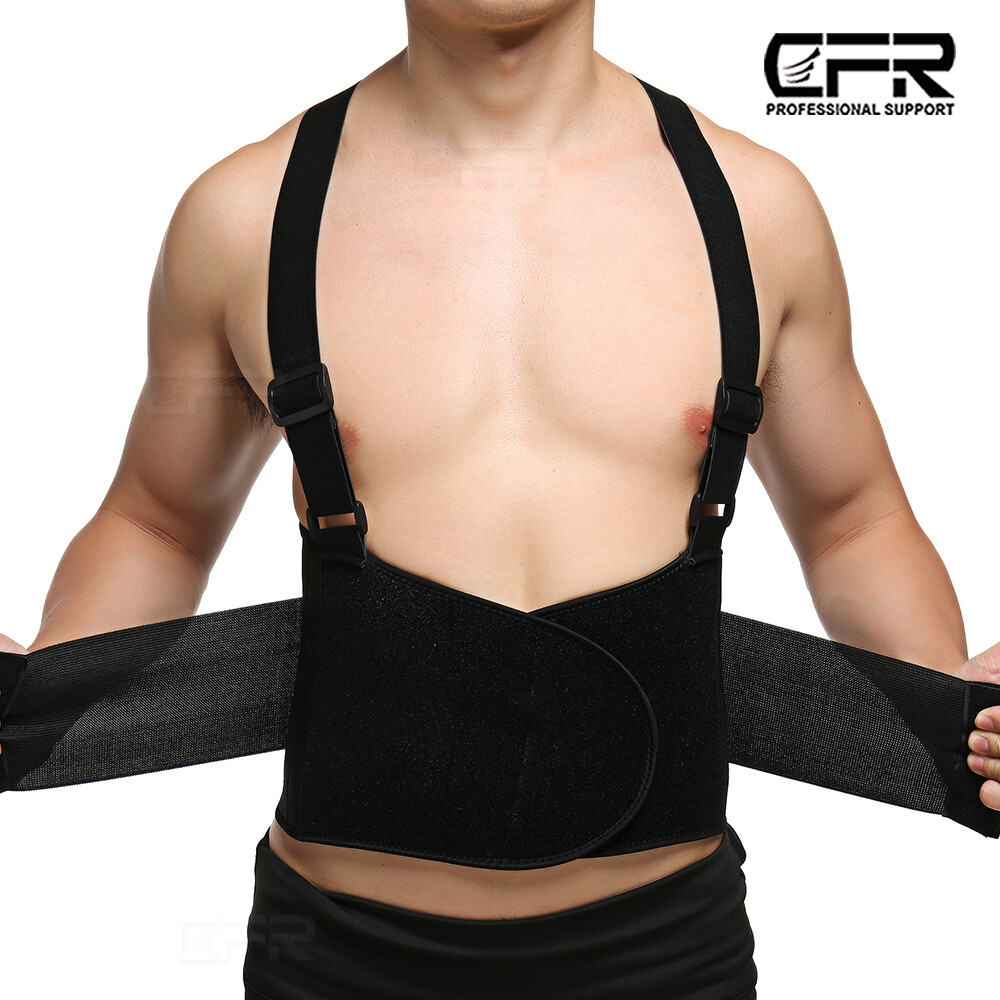 Back Brace Lower Lumbar Support Waist Suspender Belt for Heavy Duty Lifting Pain
